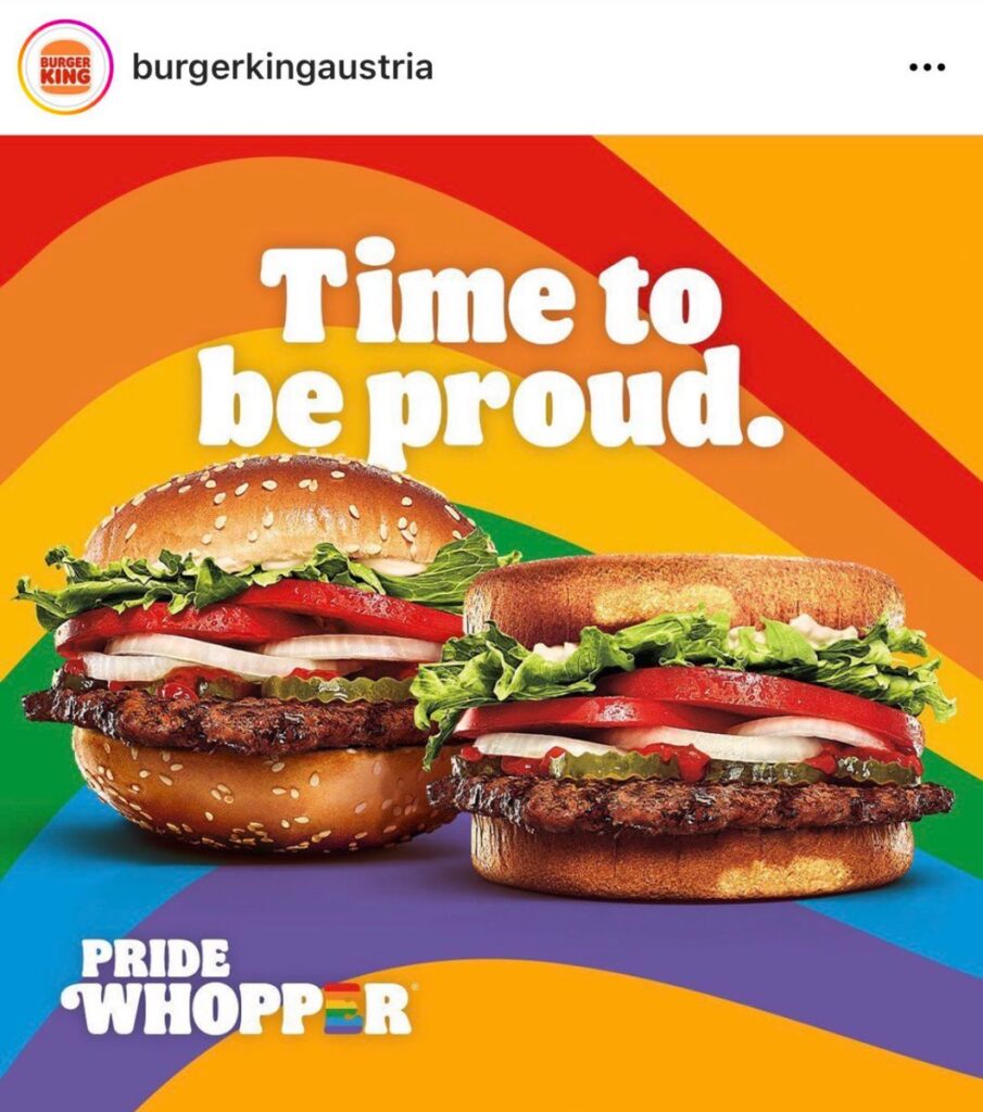Rainbow-Themed Pride Whopper Launched for Pride Month by Burger King